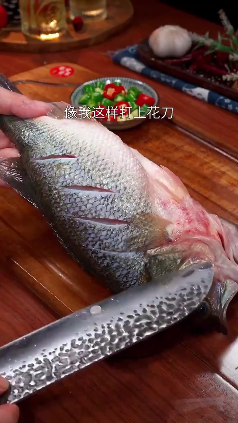 Sea bass. Food